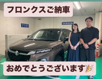 フロンクスご納車させていただきました